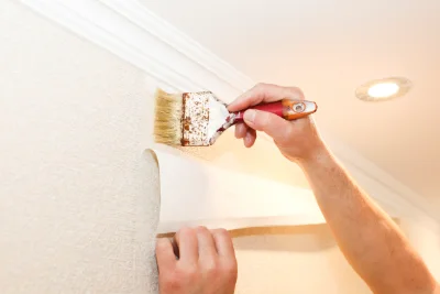 Pose de papier peint à Isturits — revêtements muraux et toiles de verre